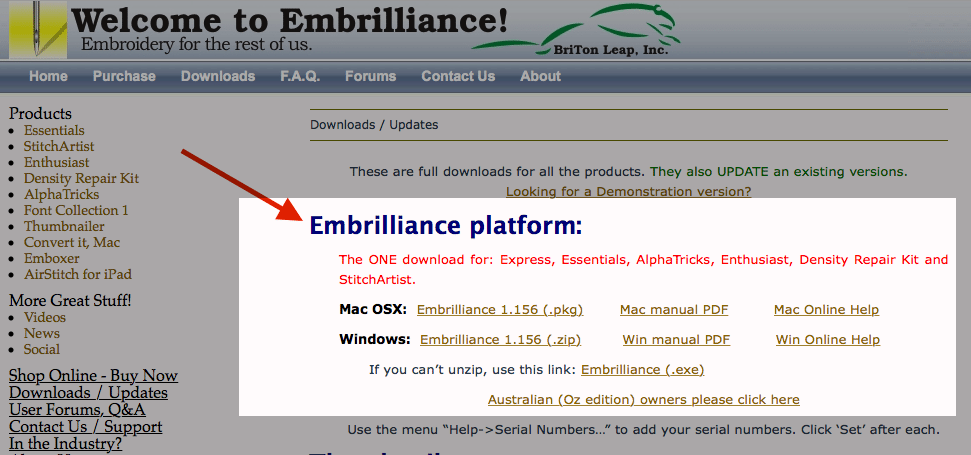 Embrilliance Software Download